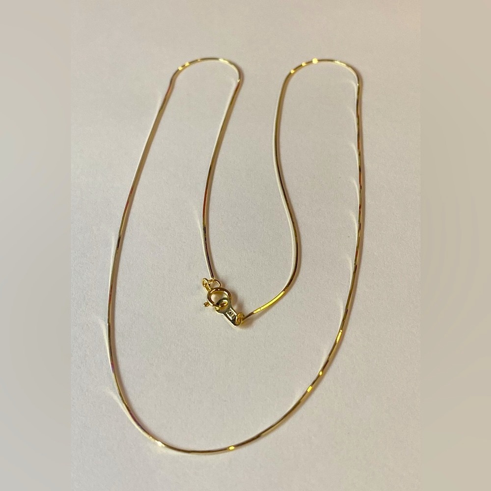 18K Japan Gold Snake Necklace